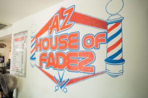 A picture of the az house of fades logo.